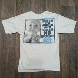 Vintage UNC *RARE* No Blue Devils White Blue Ruppshirts T Shirt Men's Size Small